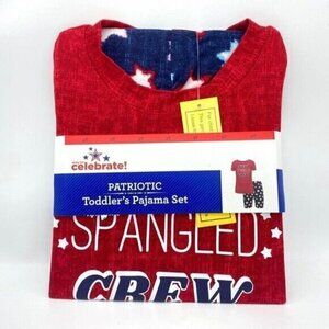 Toddler 2T Patriotic Pajama Set New